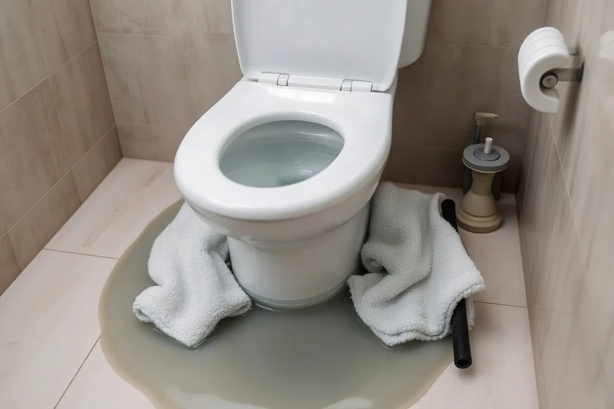 Toilet Overflowed Onto the Floor: What Should I Do First?