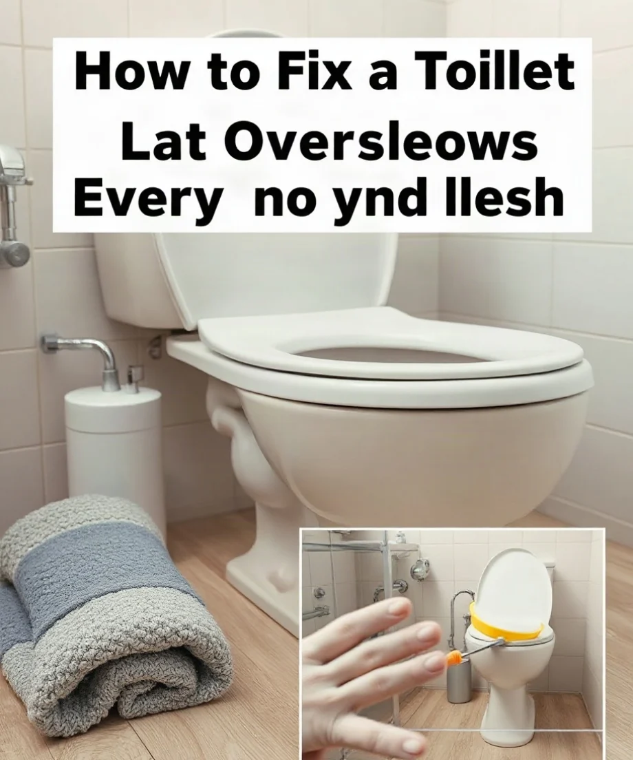 How to Fix a Toilet That Overflows Every Time You Flush