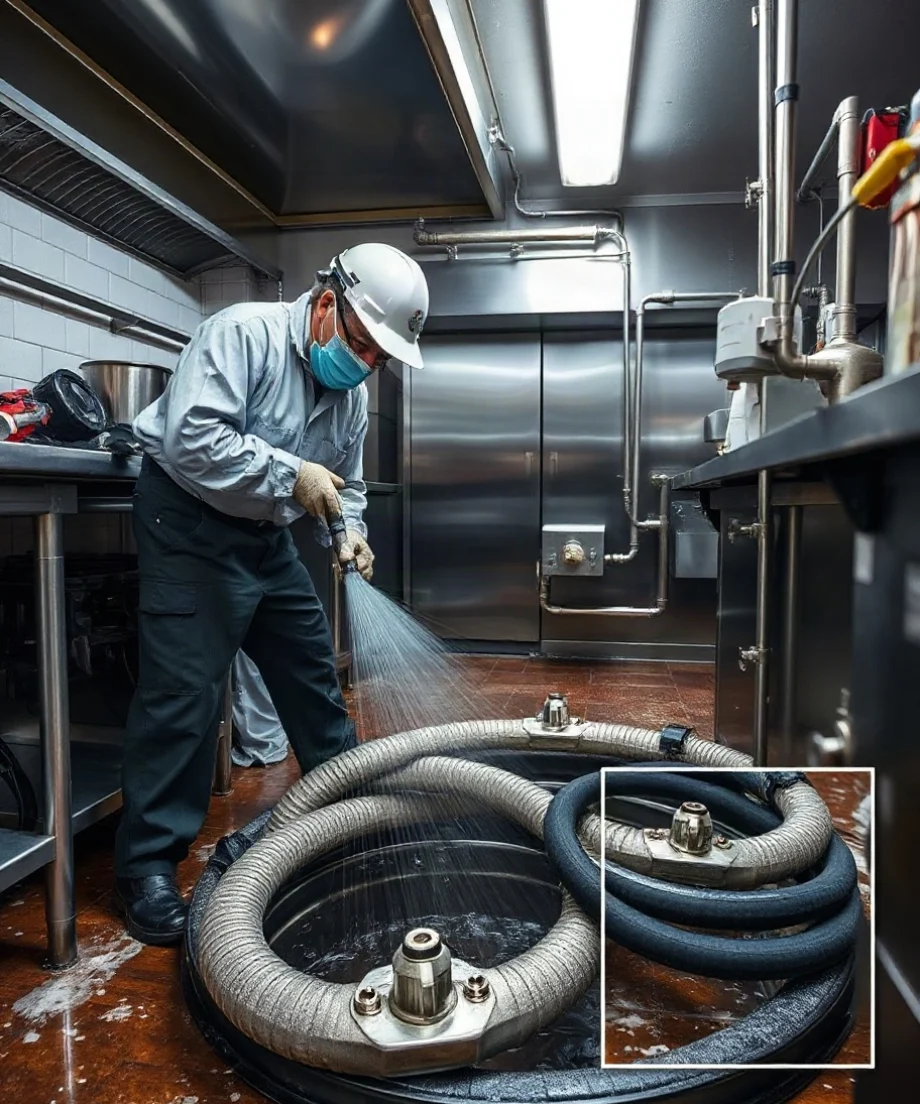 How Hydro Jetting Clears a Grease Trap Line