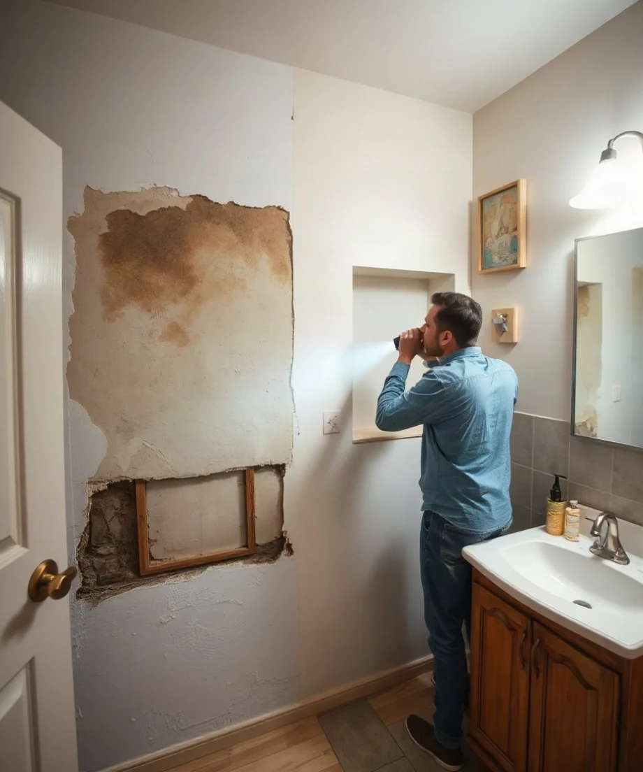 How to Find a Hidden Water Leak Behind a Wall