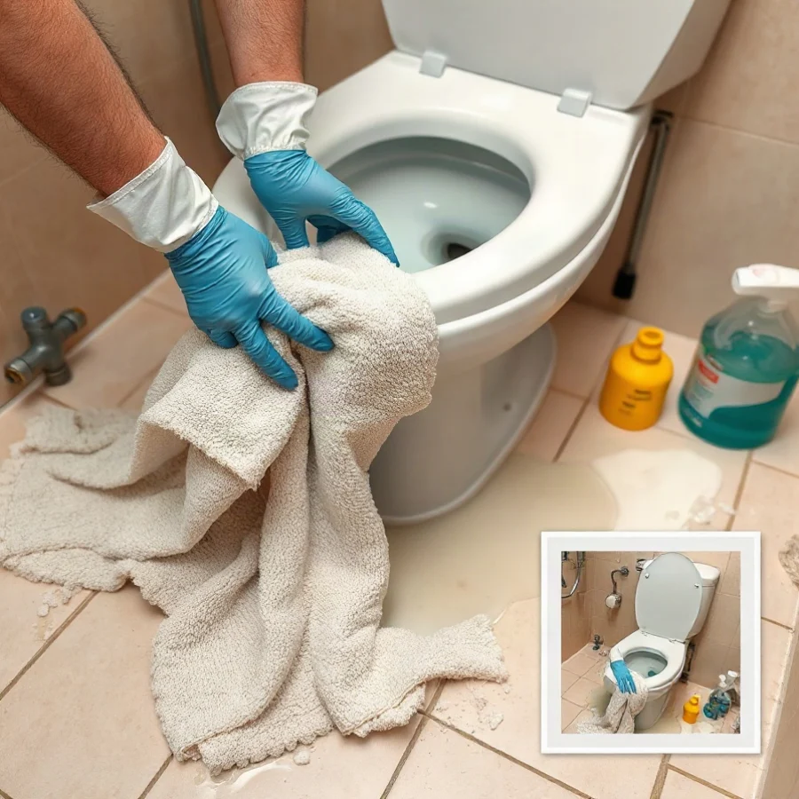 How to Clean Up Safely After a Toilet Overflow