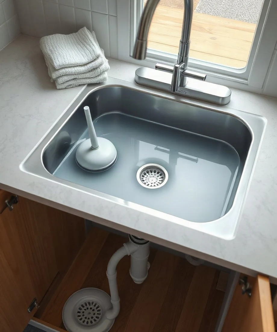 Kitchen Sink Clog With Standing Water: Repair Options