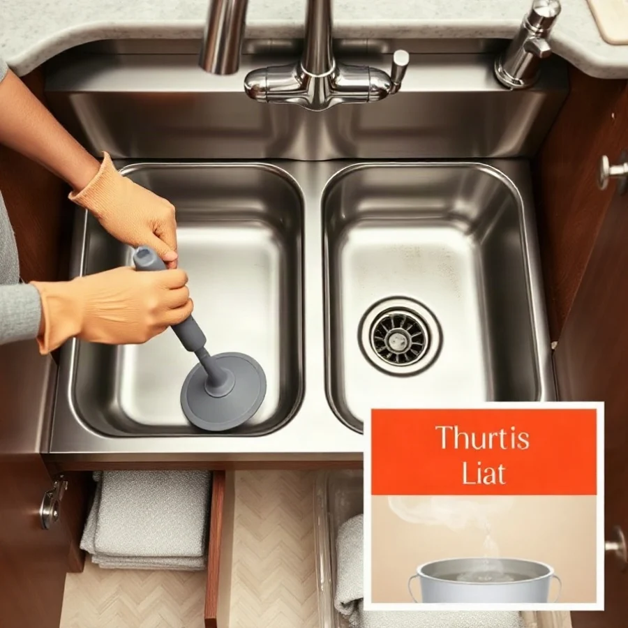 How to Clear a Clogged Double Kitchen Sink Safely