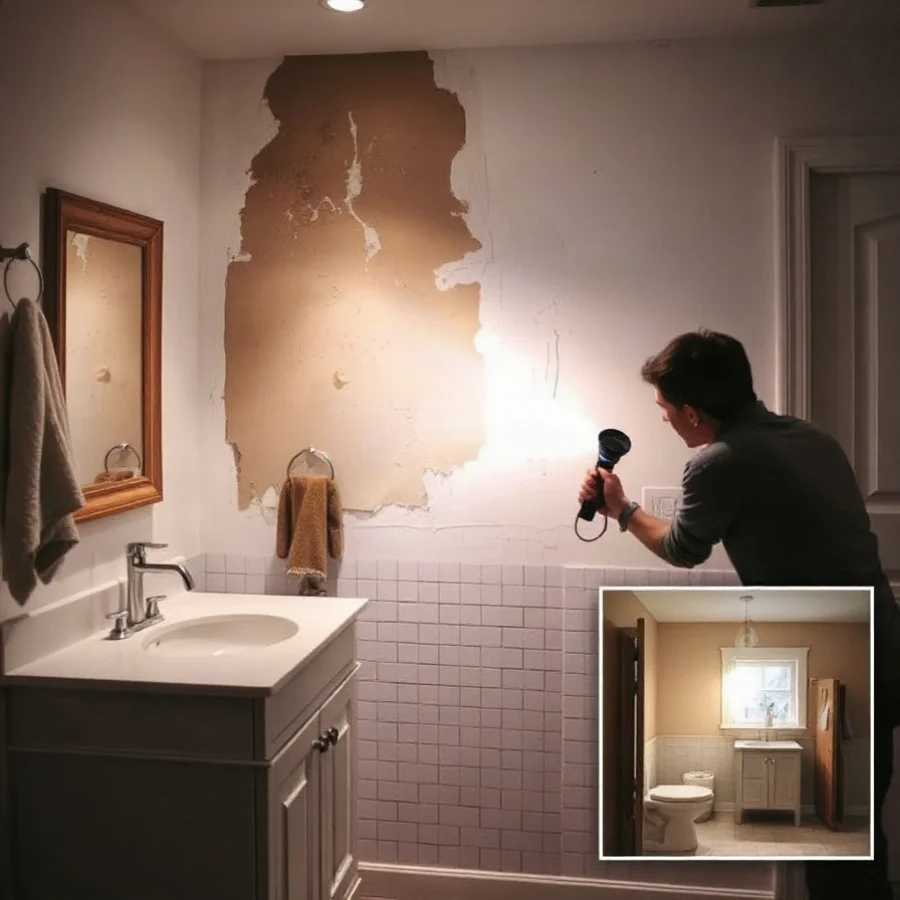 How to Find a Hidden Water Leak Behind a Wall