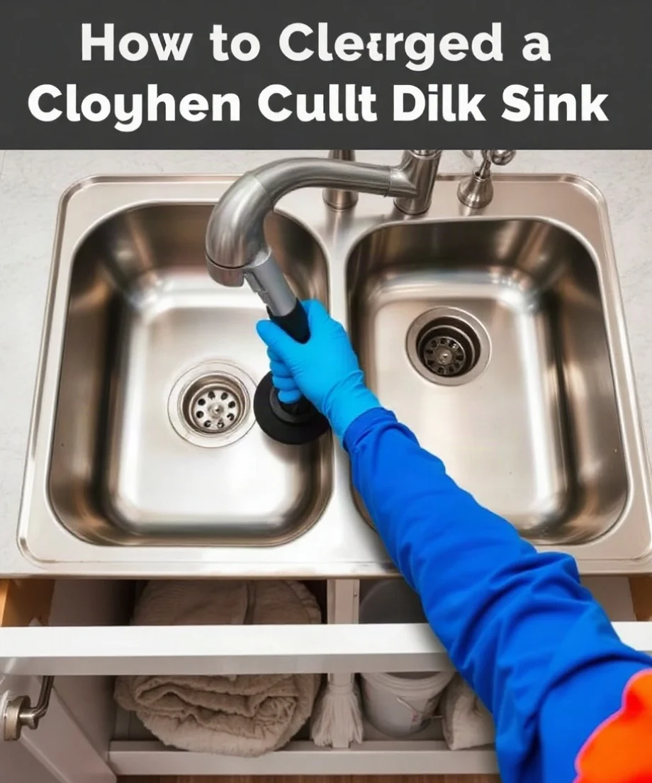 How to Clear a Clogged Double Kitchen Sink Safely