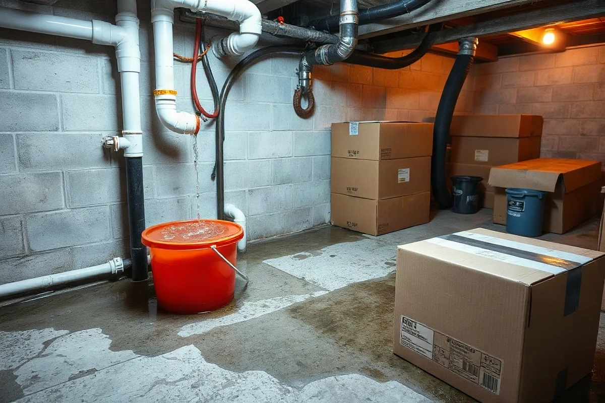 How to Handle a Burst Pipe in an Unfinished Basement