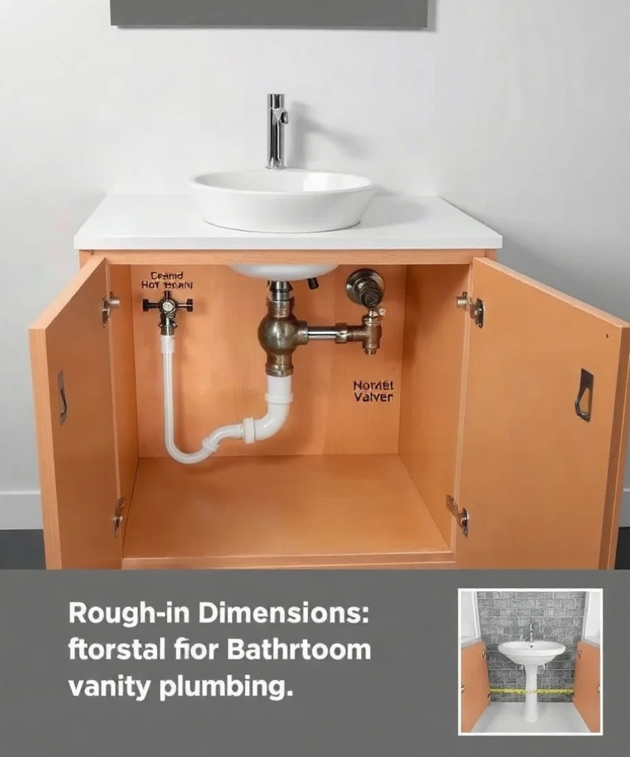 What Are the Rough-In Dimensions for Bathroom Vanity Plumbing?