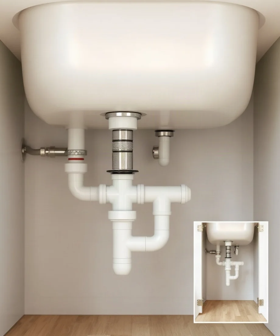 What Are the Names of the Different Pipes in a Kitchen Sink Drain?