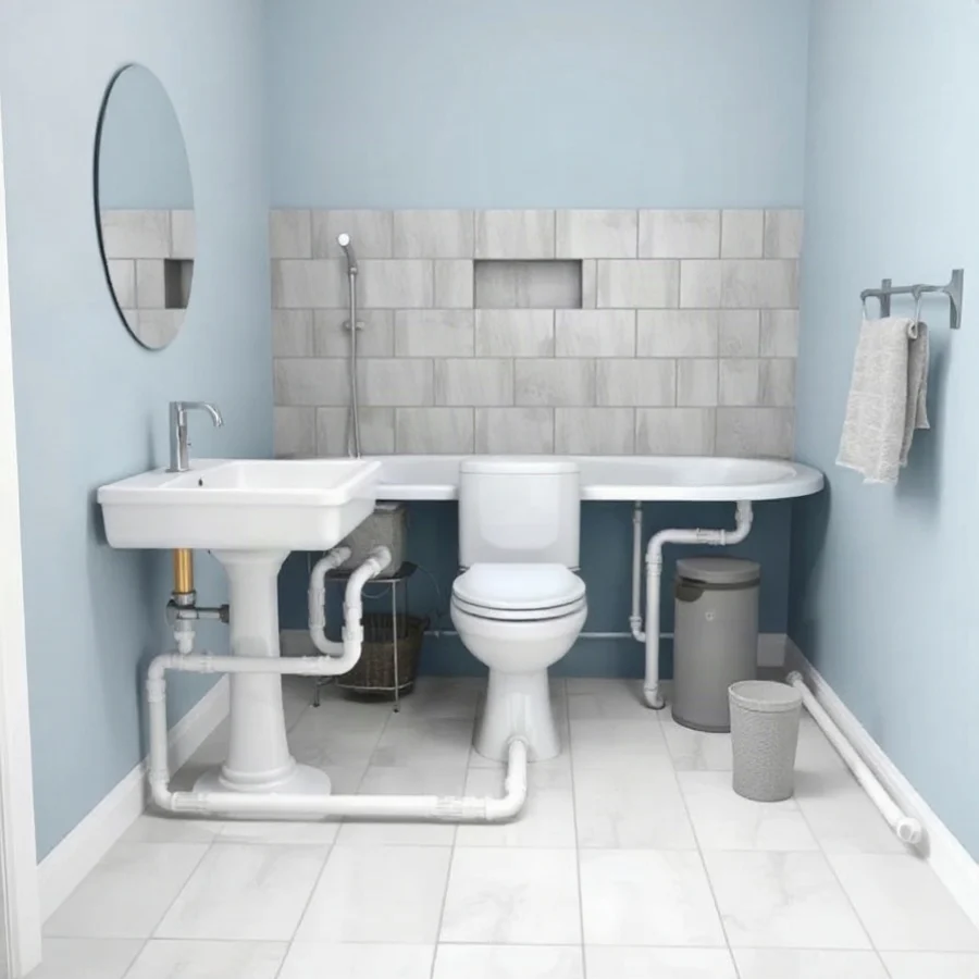 How Does Plumbing Work in a Bathroom?