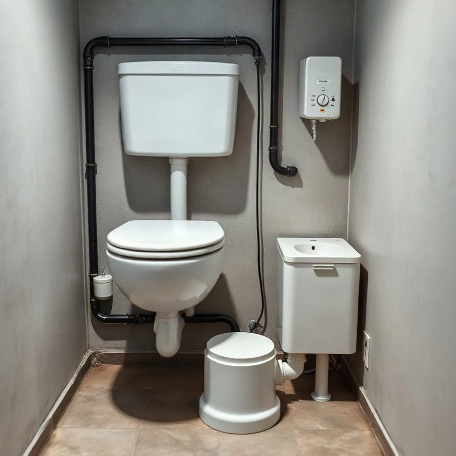 Basement Bathroom Plumbing With an Ejector Pump