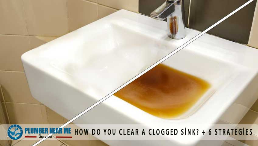 How do you clear a clogged sink