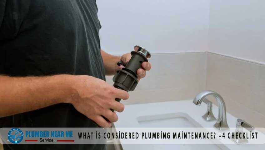What is considered plumbing maintenance